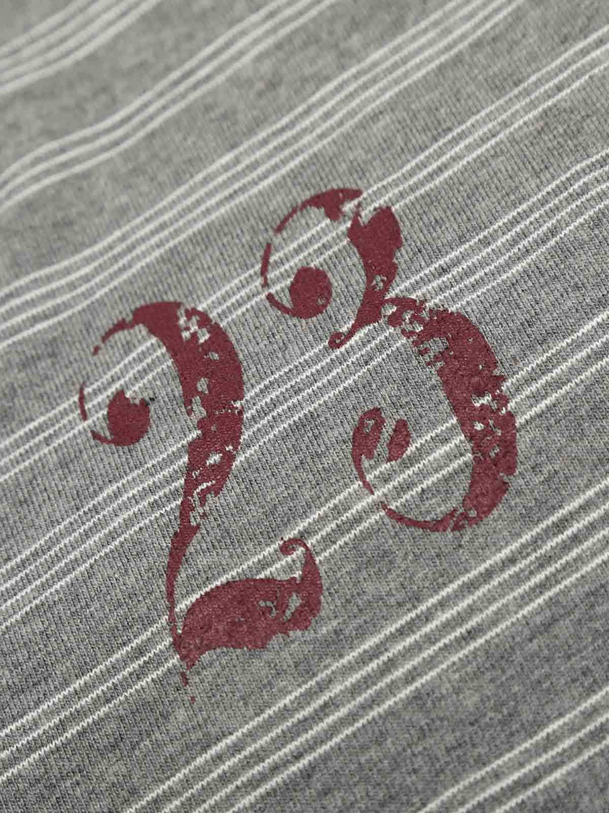 Striped Gothic Letter Graphic Long Sleeve T-Shirt - Image 7