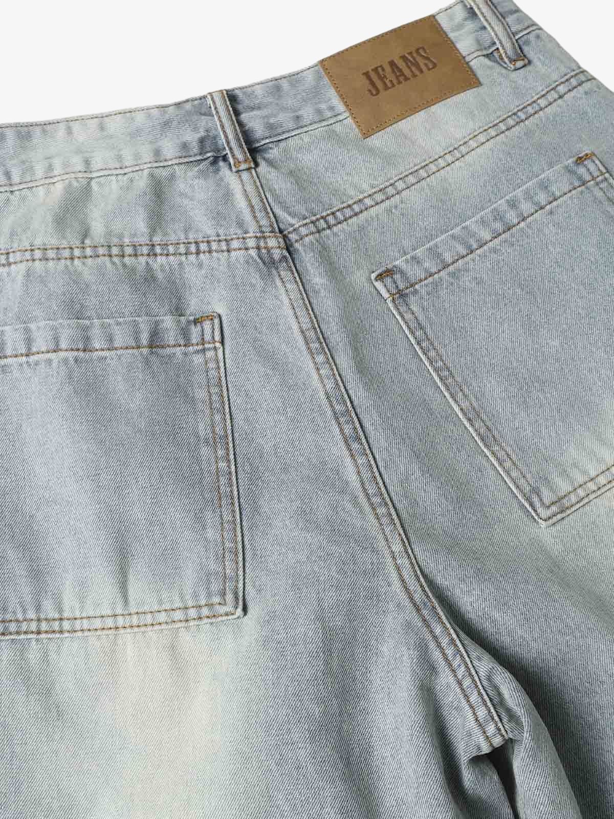 Cleanfit Denim Baggy Cargo Jorts - Image 3