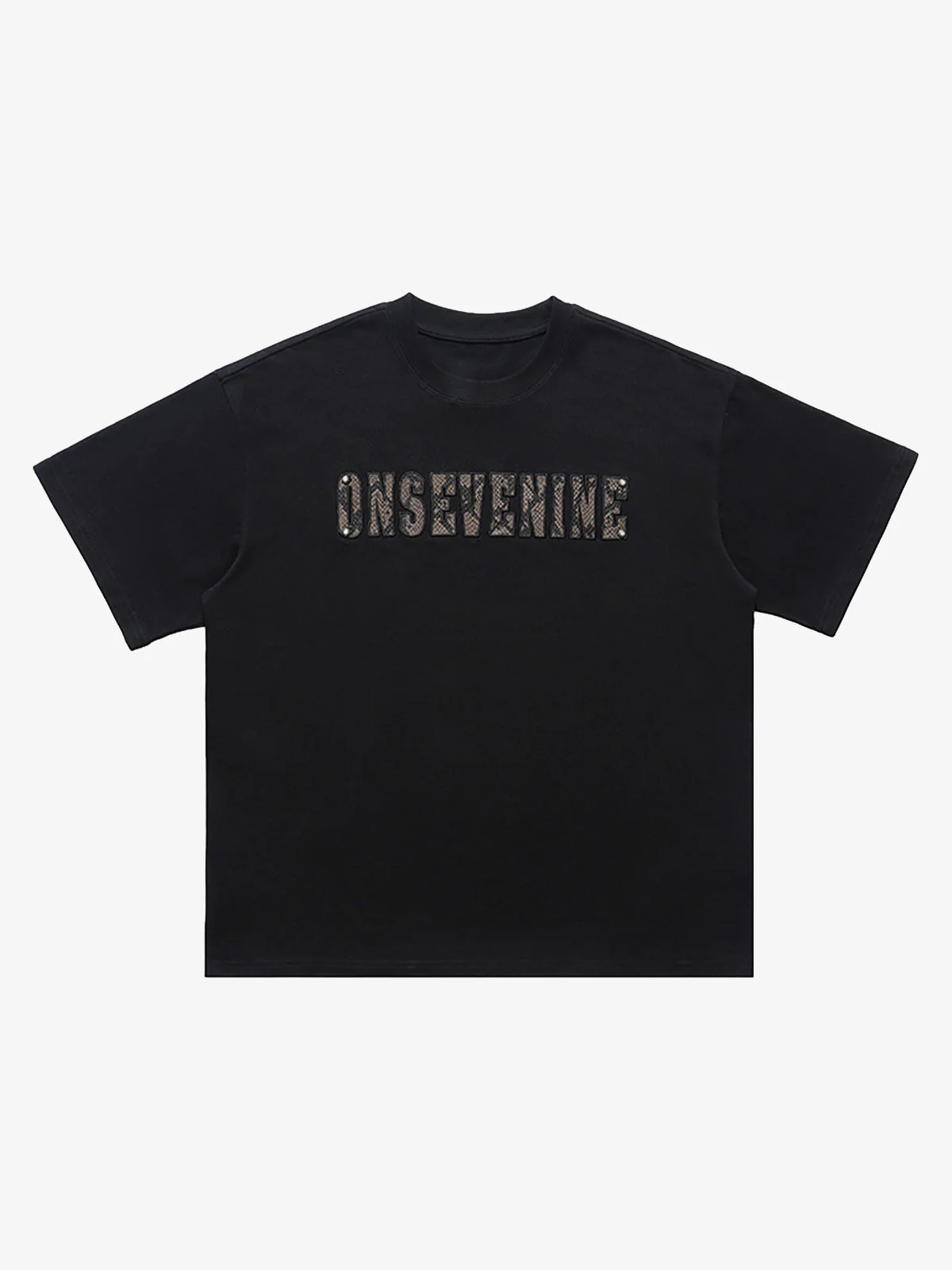 Camouflage Letter Short Sleeve T-Shirt