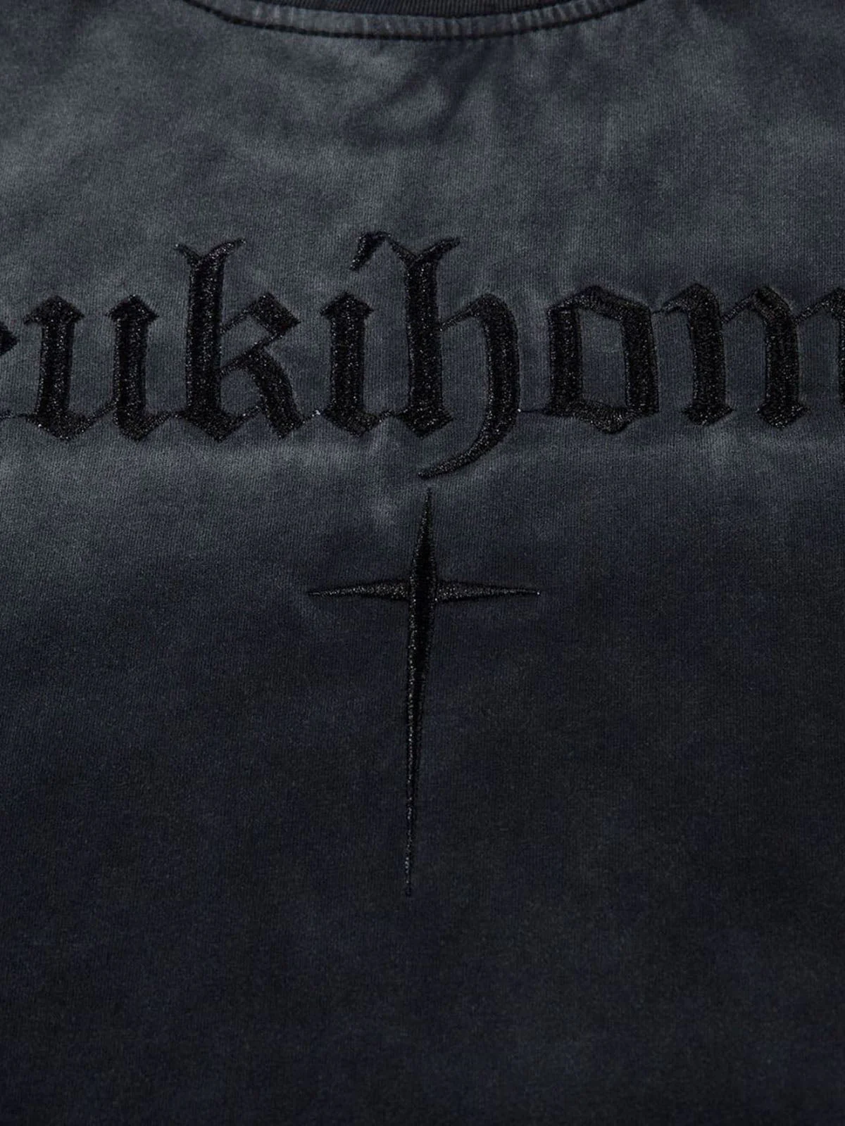 Oversized Cross and Studed T-Shirt - Image 13