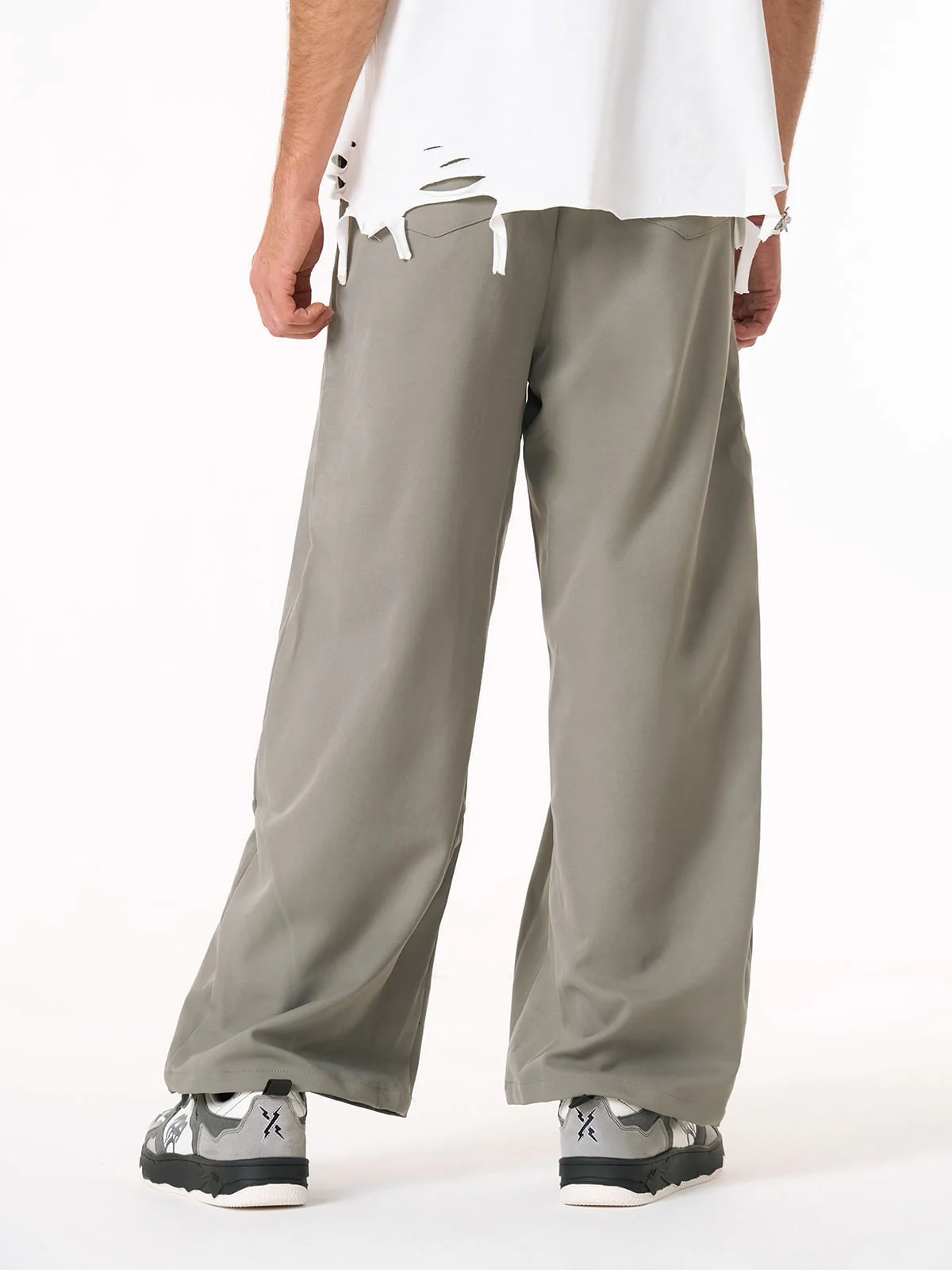 Elastic Waistband Barrel Pants - 2425 - Image 6