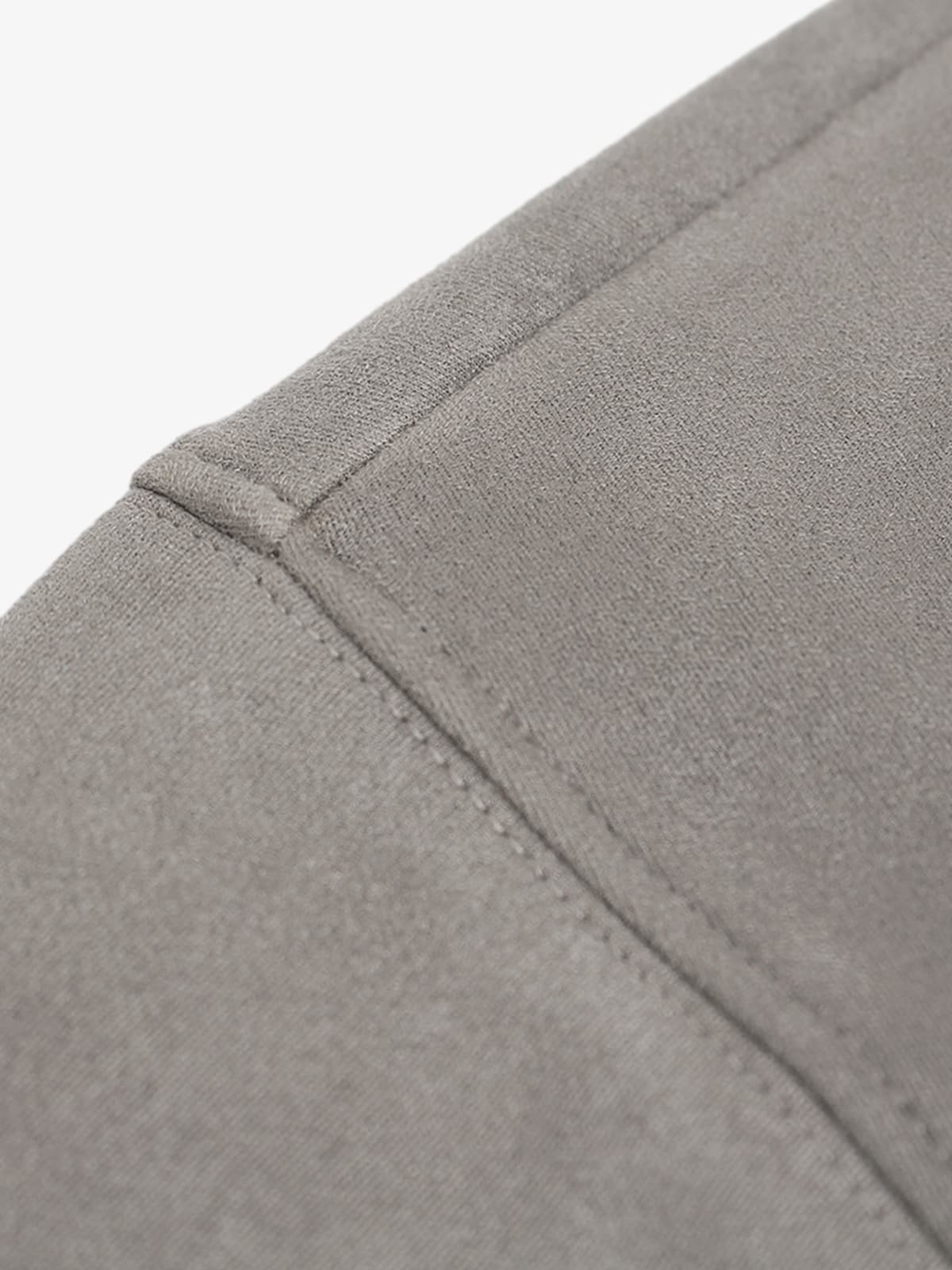 Suede Large Pocket Faux Two-Piece Zipper Short Jacket - Image 8