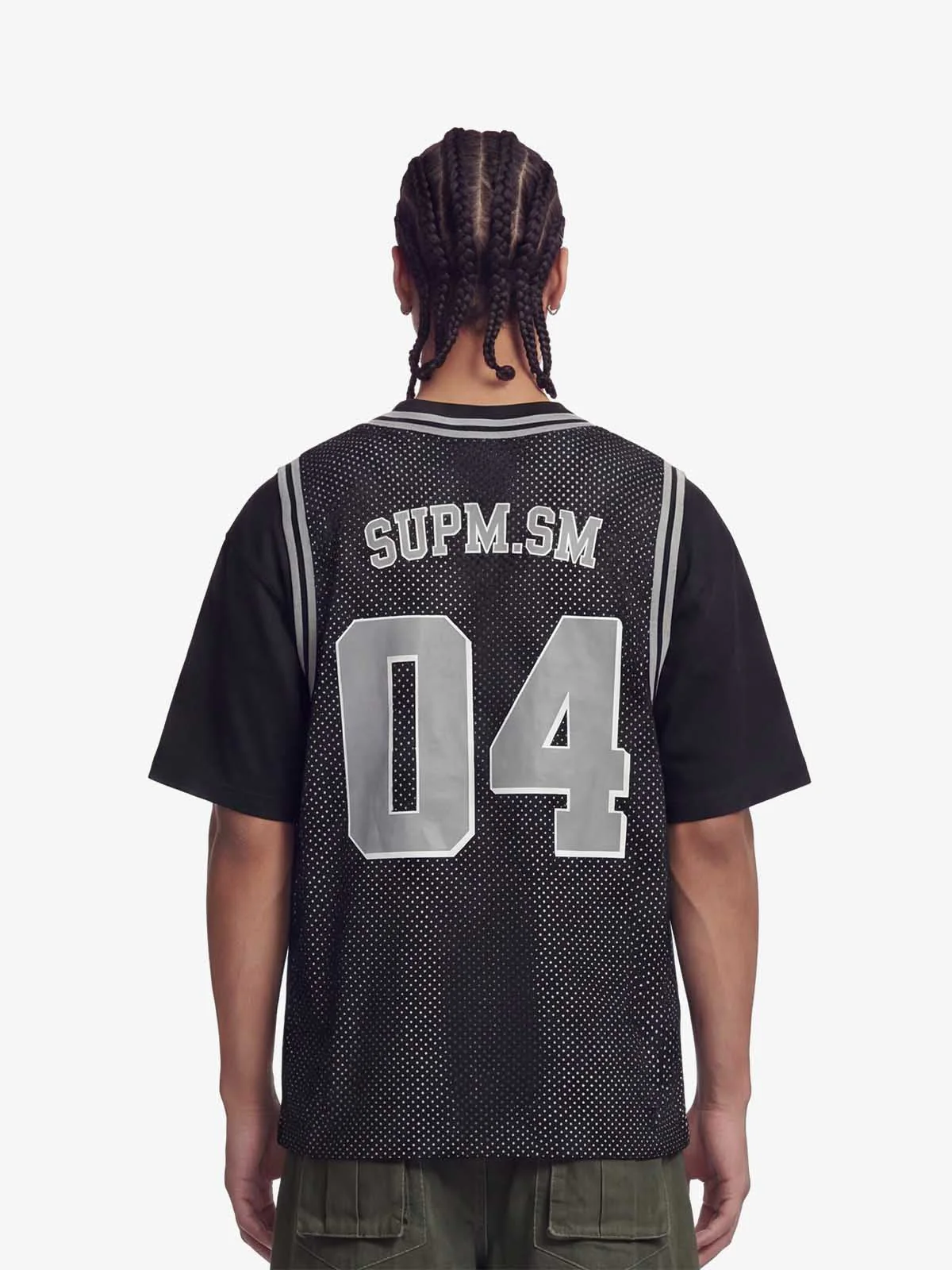 SUPERMADE 04 Polka Dot Mesh Layered Vest Jersey T-Shirt - Image 3