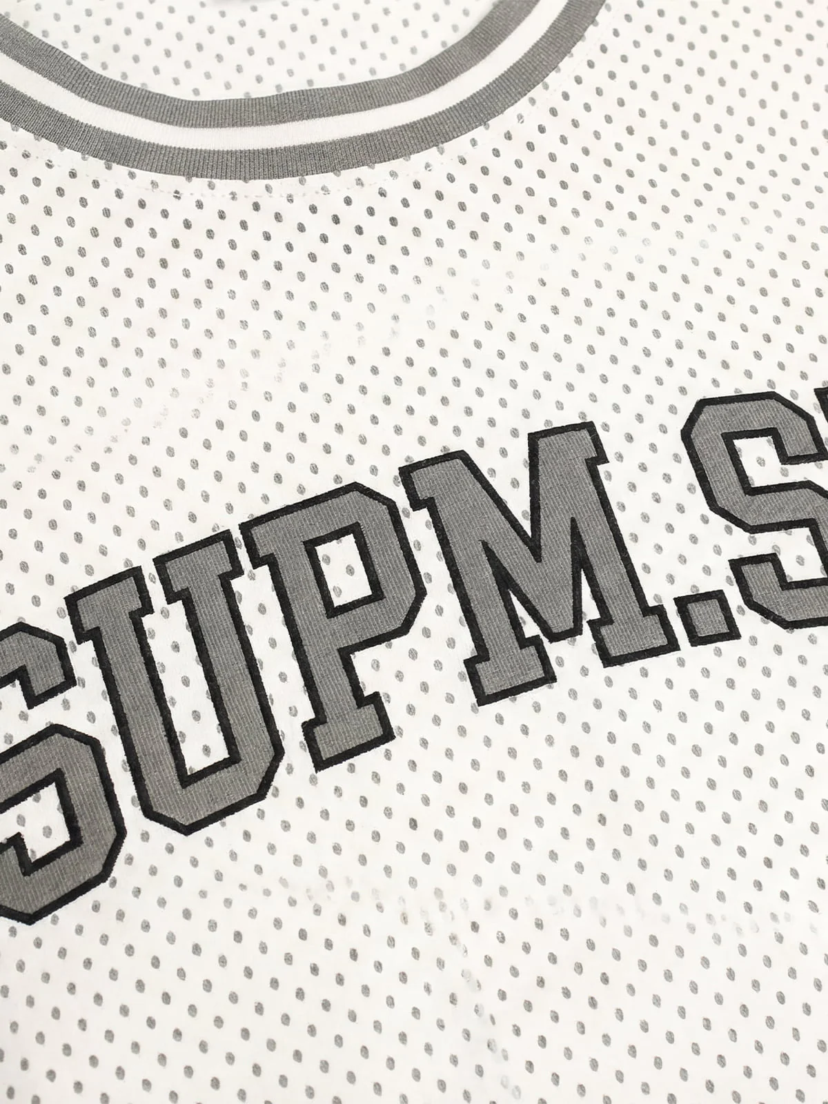 SUPERMADE 04 Polka Dot Mesh Layered Vest Jersey T-Shirt - Image 9