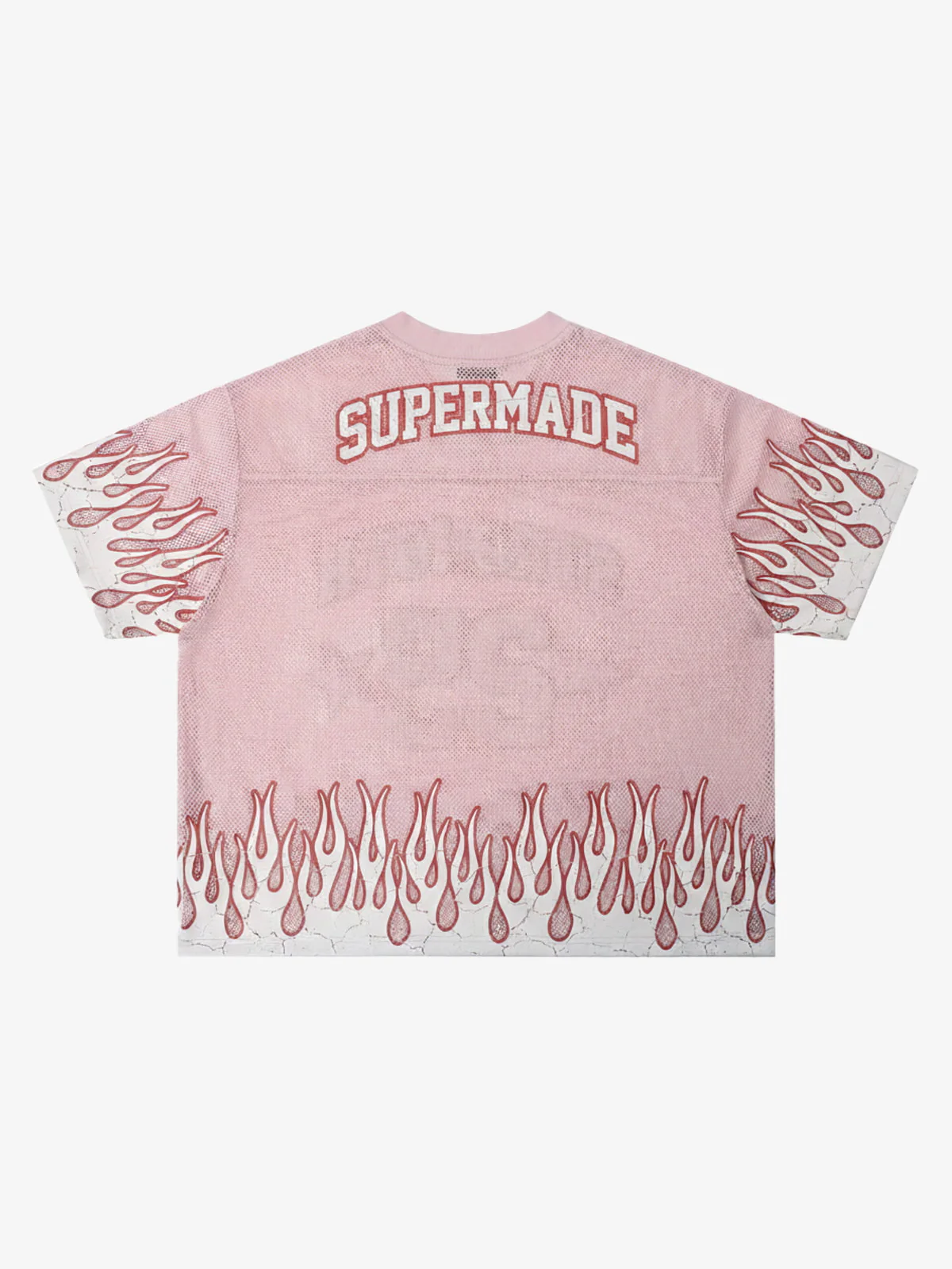 Supermade 25 Flame Graphic Mesh Football Jersey T-Shirt - Image 8