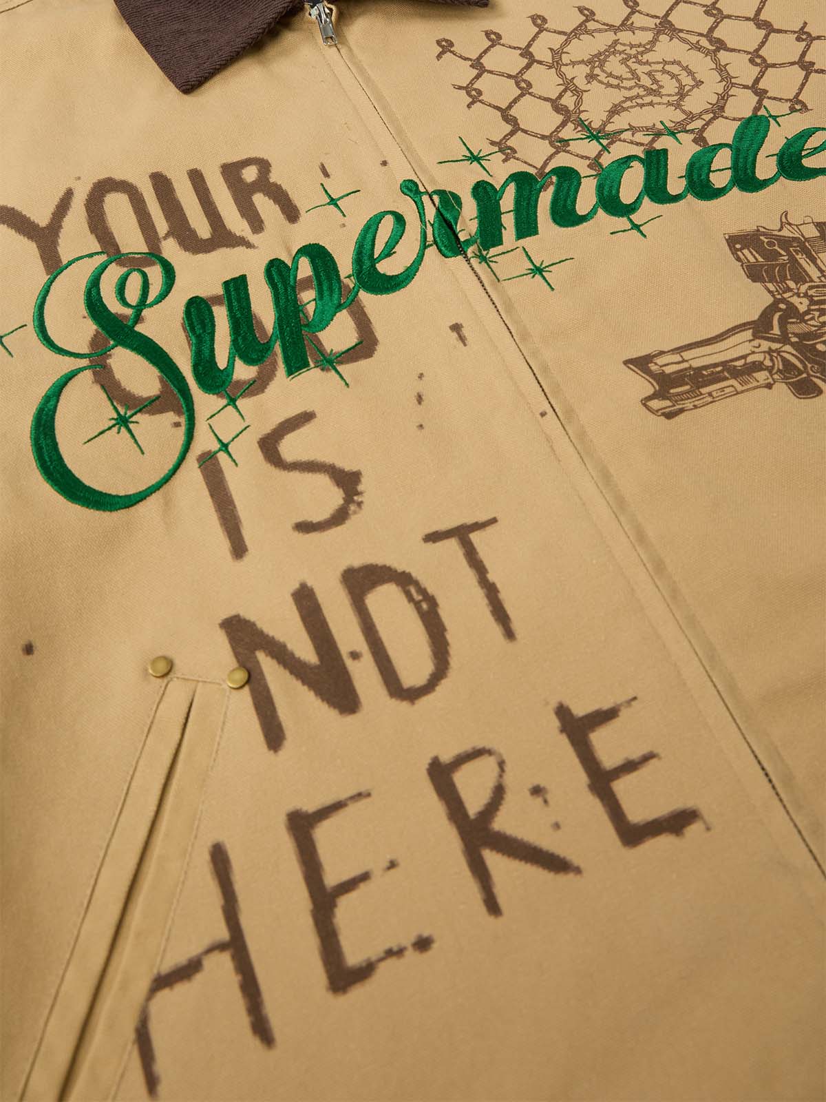 Supermade Retro Slogan Embroidered Canvas Set - 2594 - Image 36