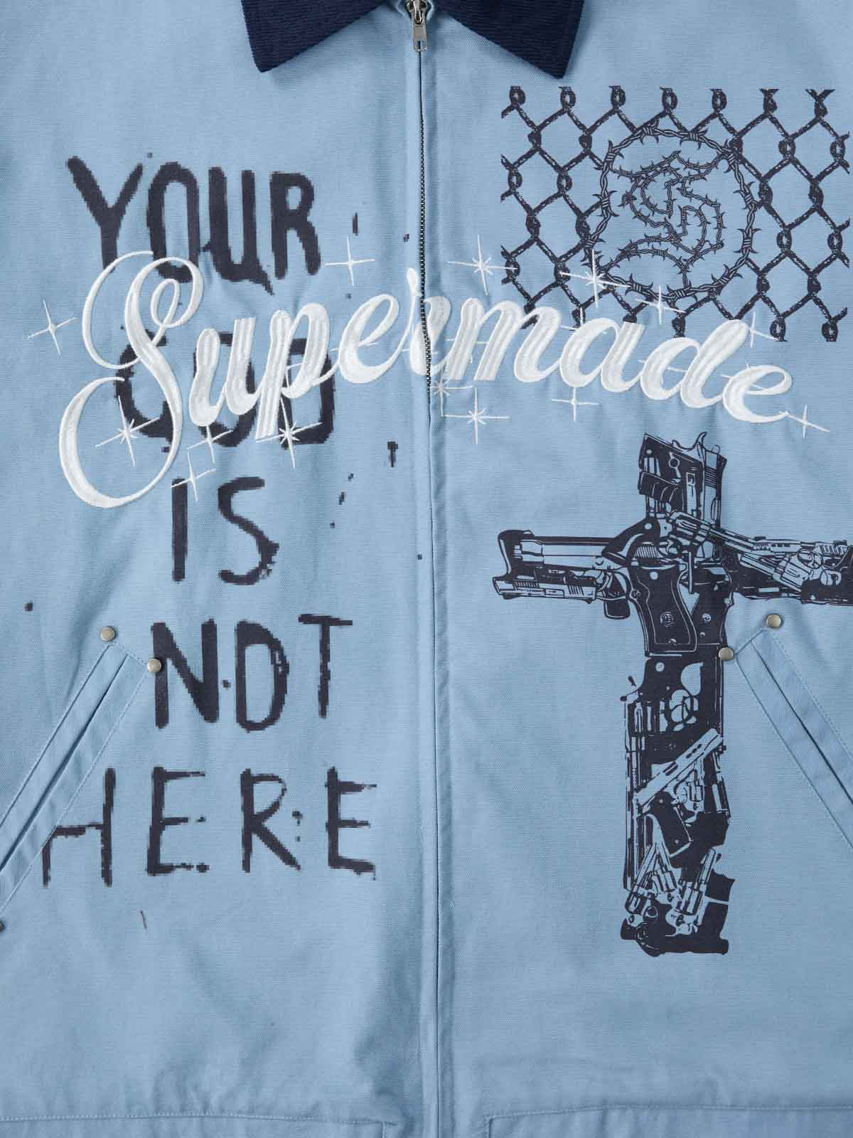 Supermade Retro Slogan Embroidered Canvas Set - 2594 - Image 63