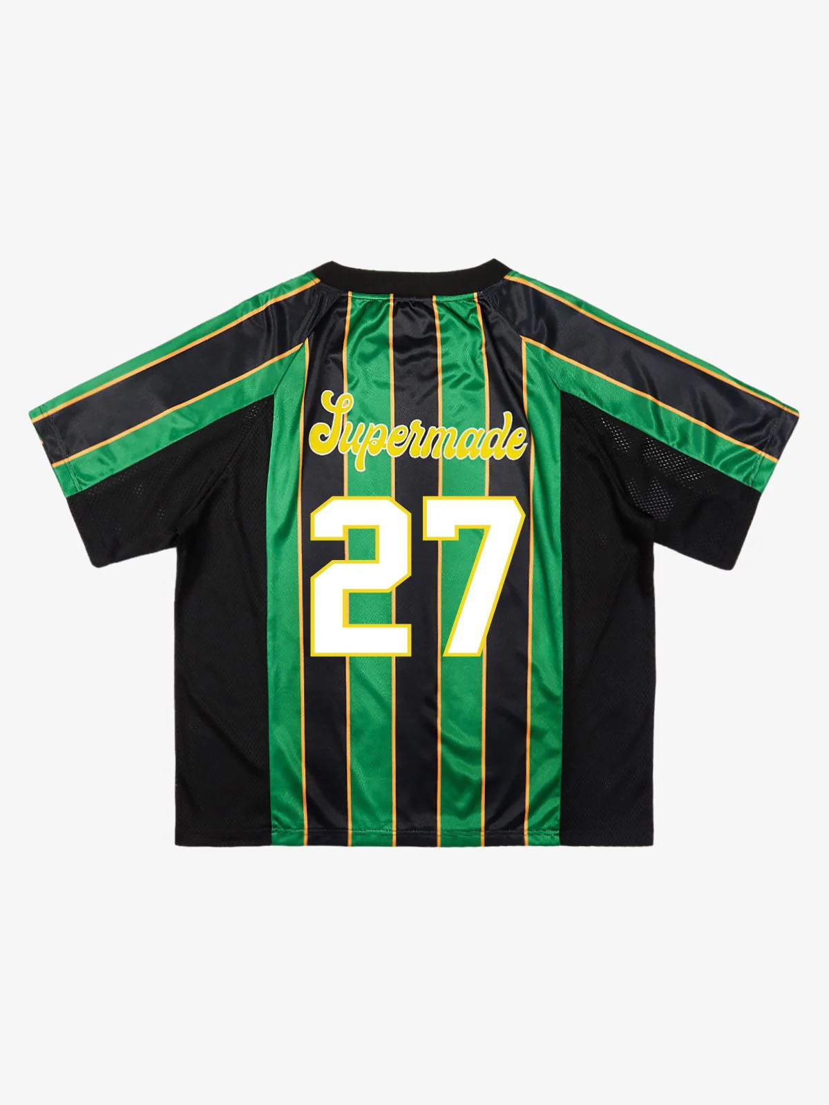 Original Retro Striped Spliced Sports Jersey T-Shirt - 2422 - Image 5