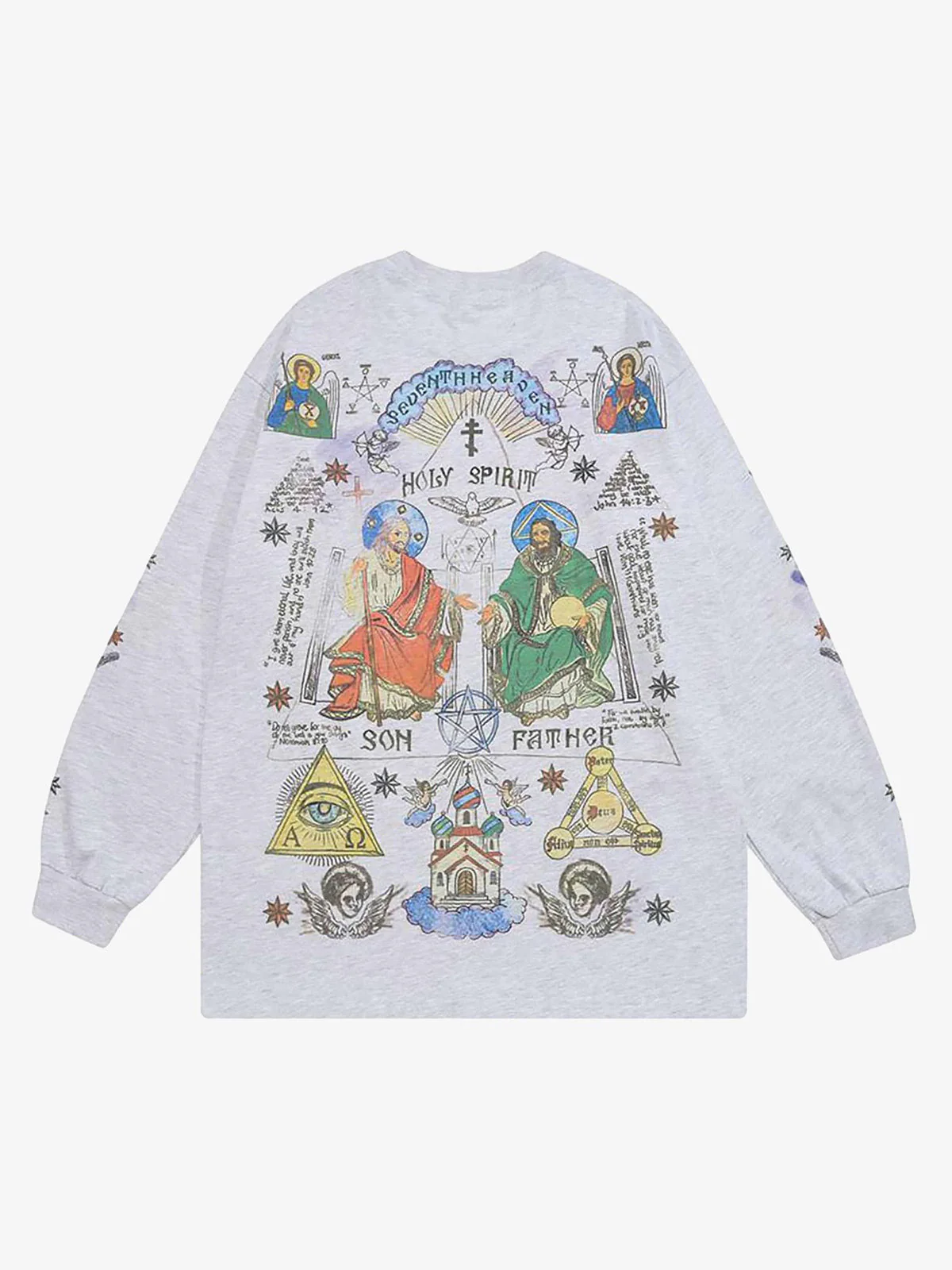 Thesupermade American High Street Graffiti Long Sleeve T-Shirt - Image 5