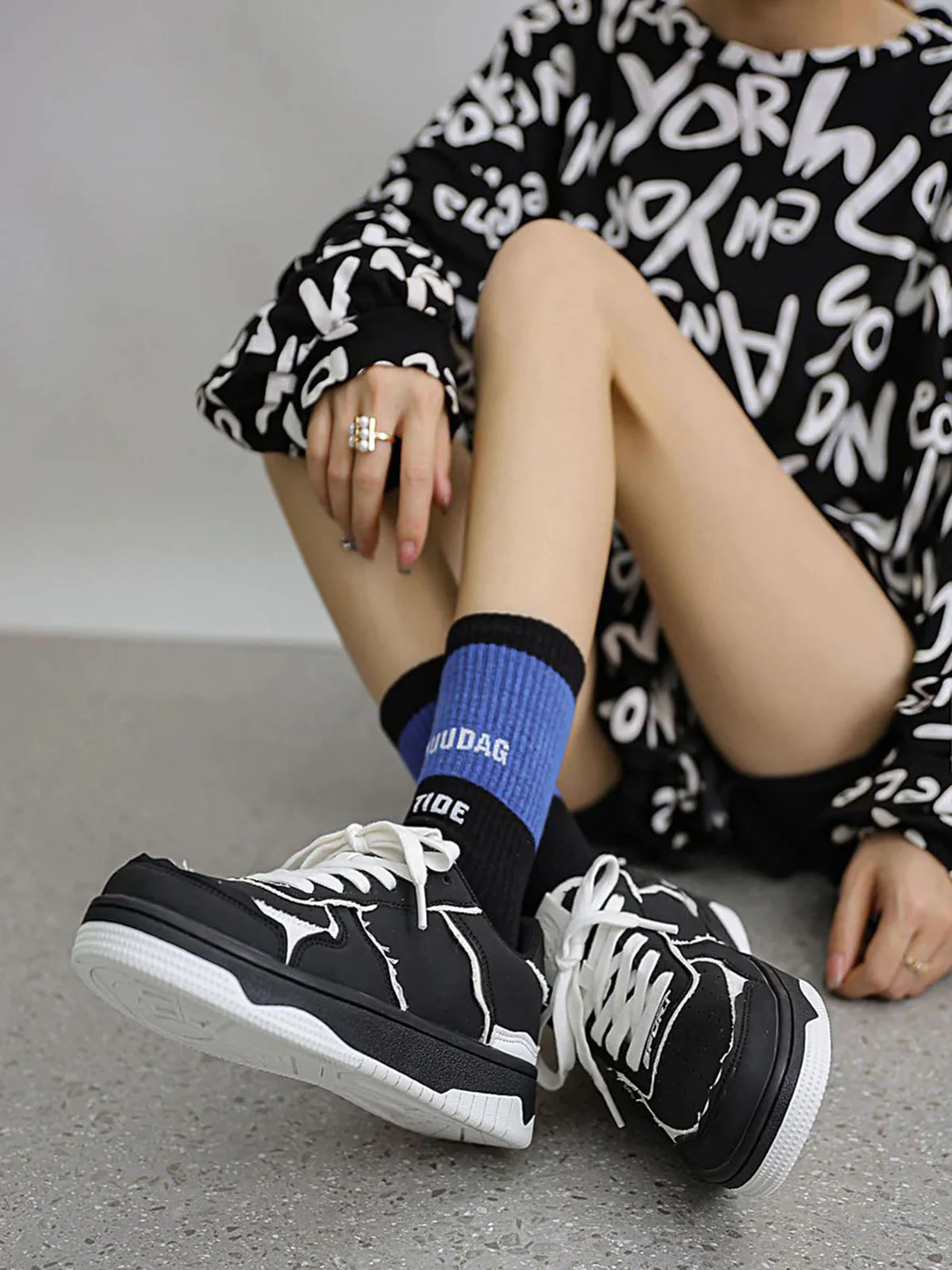 Thesupermade High Street Black And White Board Casual Shoes -1554 - Image 13