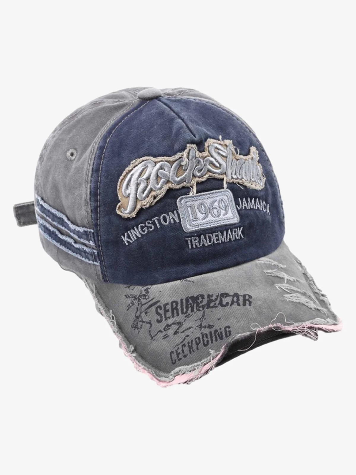 Thesupermade Retro Letter Denim Cap - 2136 - Image 6