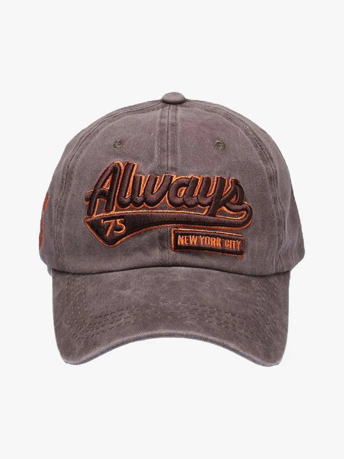 Thesupermade Vintage Embroidered Denim Washed Baseball Cap - Image 8