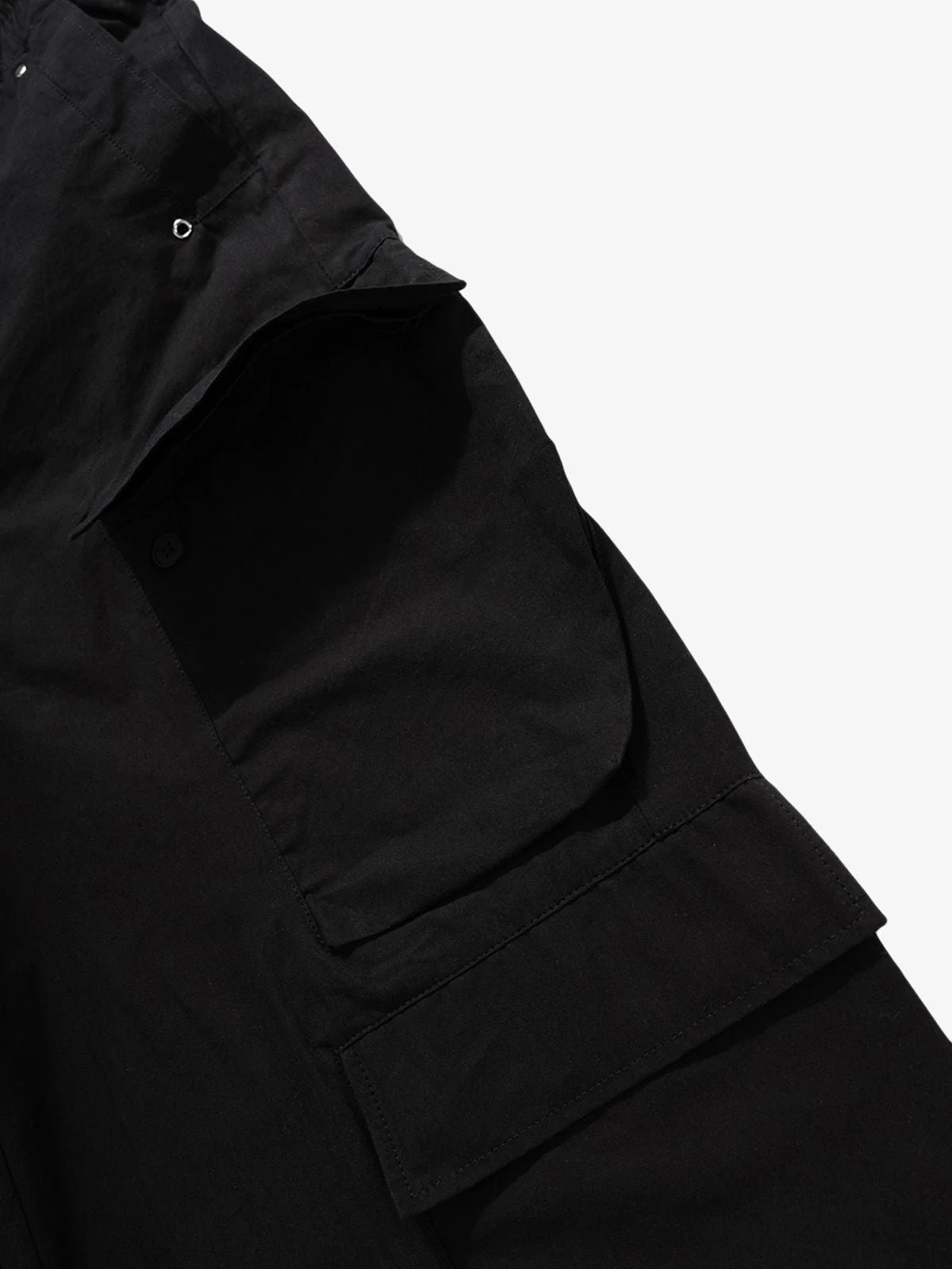 Woven Multi-Pocket Baggy Flared Pants - 2321 - Image 7