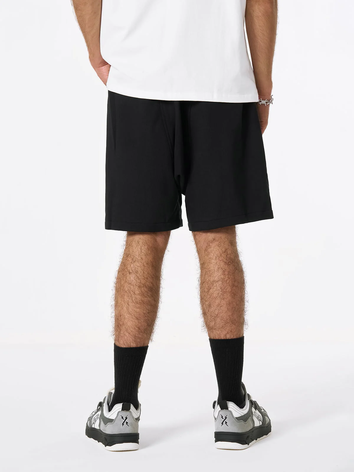 Retro Functional Zipper Slit Jort - Image 6