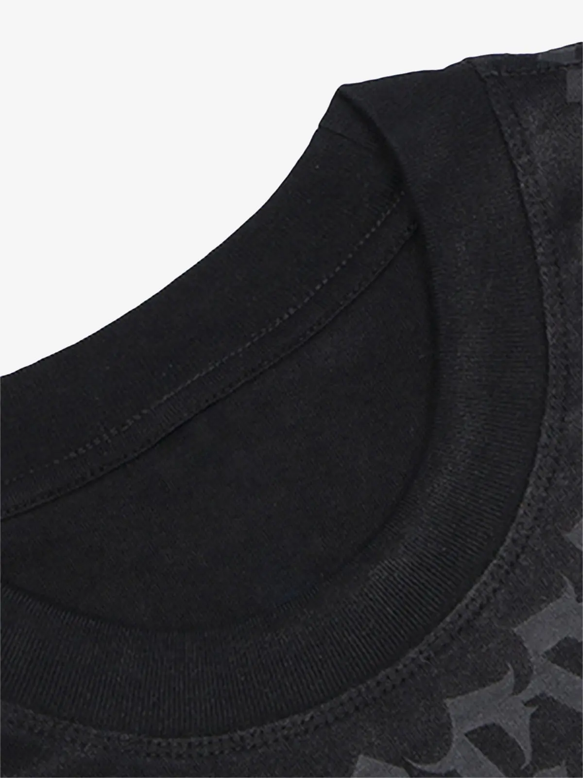 Retro Gradient Letter Printed Washed Oversize T-shirt - Image 5