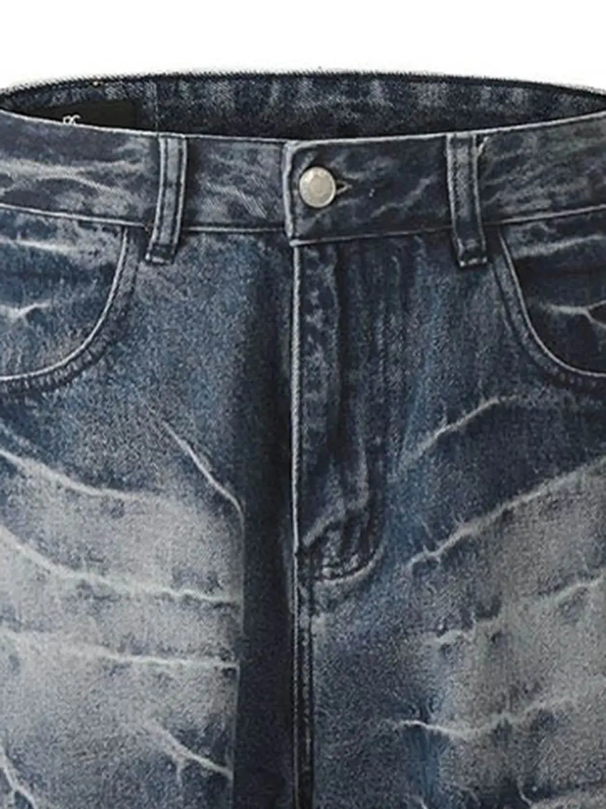 Retro Neutral Washed Straight Jeans - 2261 - Image 10