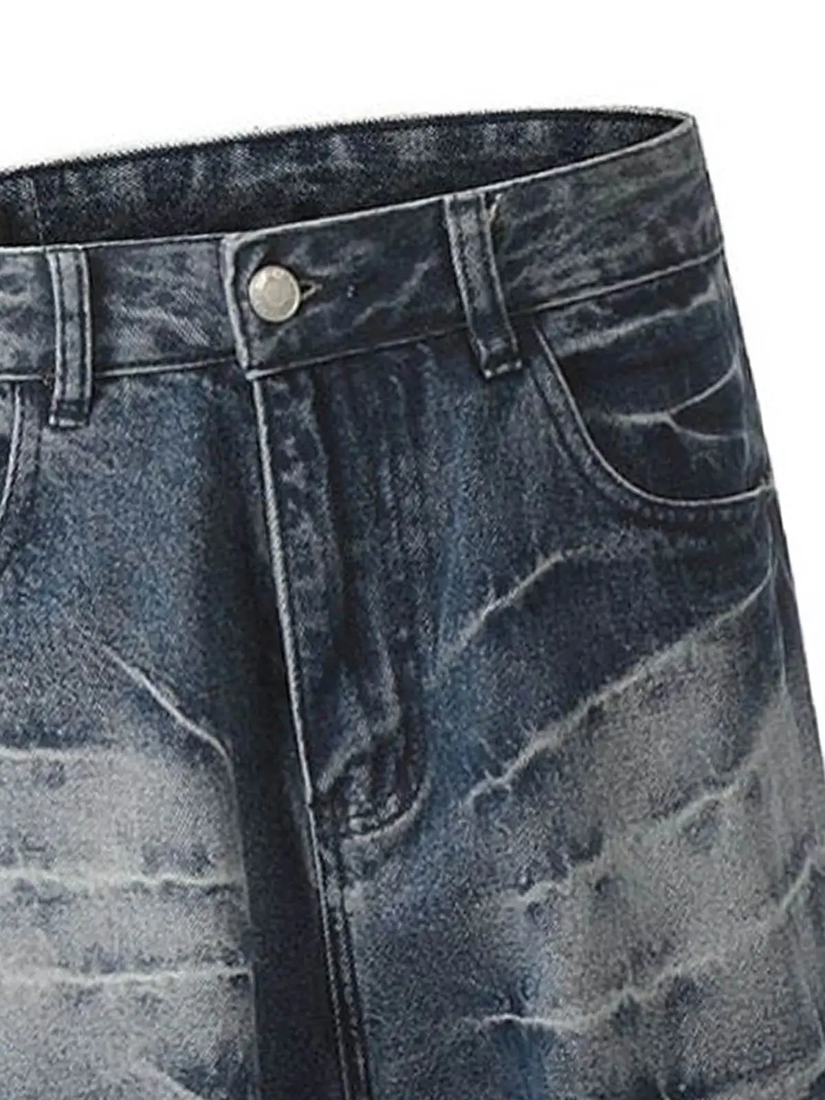 Retro Neutral Washed Straight Jeans - 2261 - Image 8
