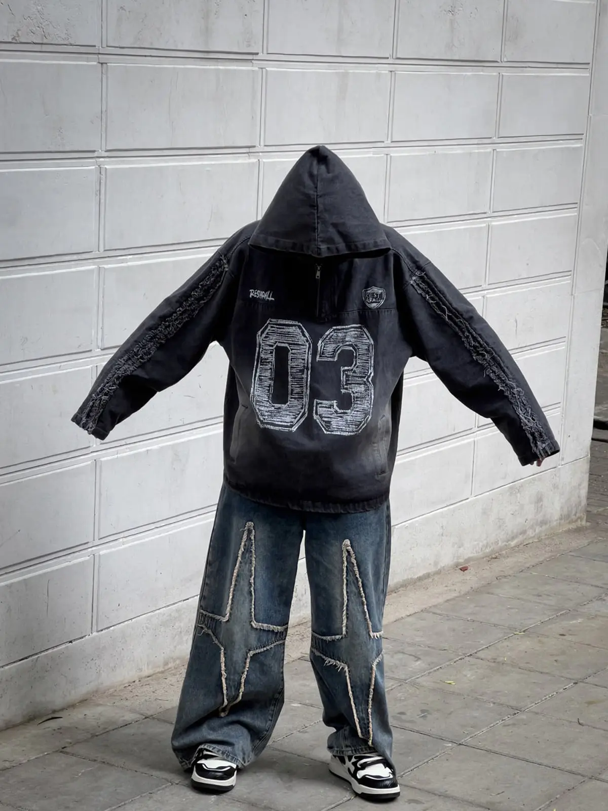 High Street Star Washed Jeans - 2150 - Image 11