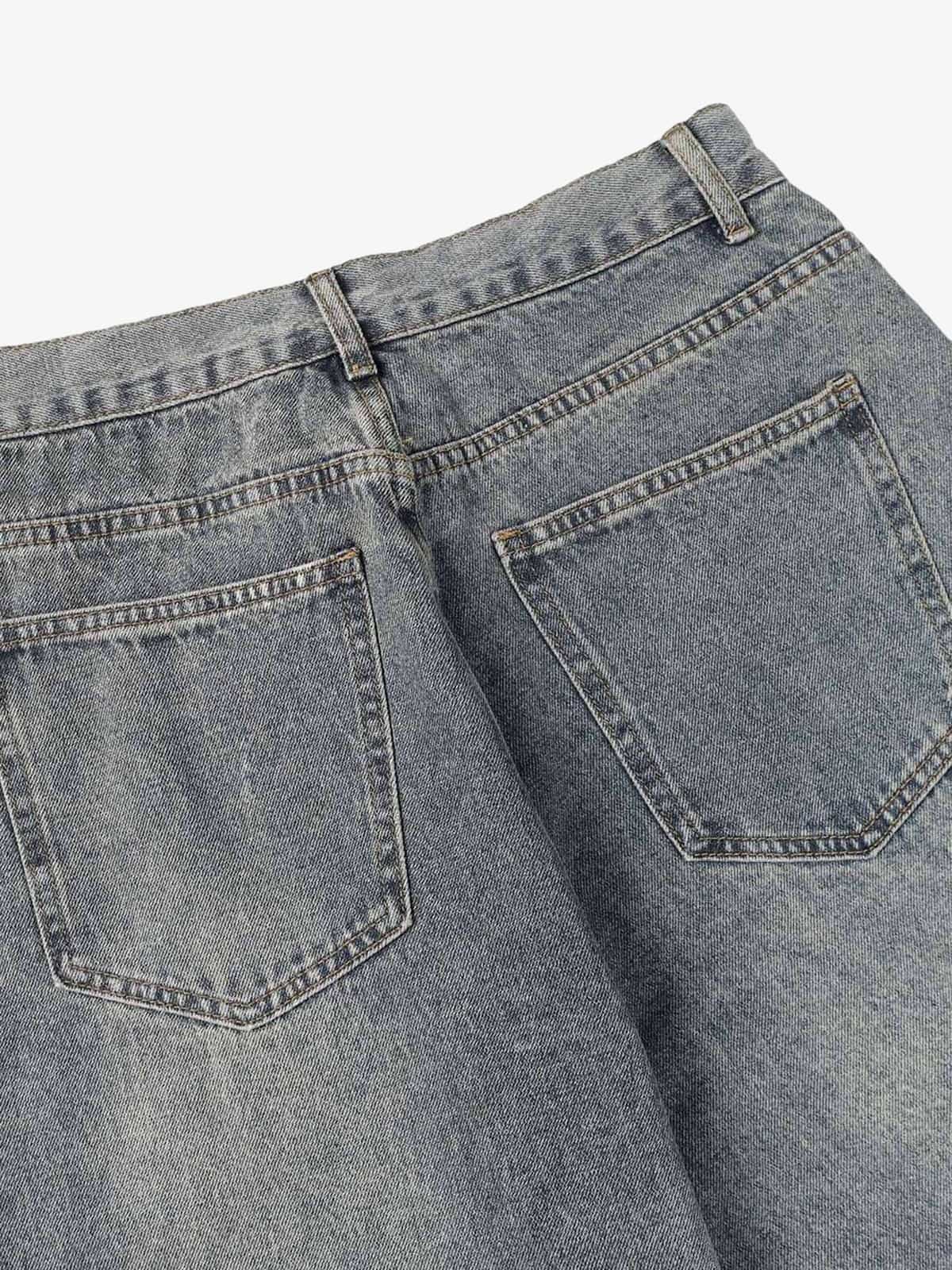 High Street Star Washed Jeans - 2150 - Image 5