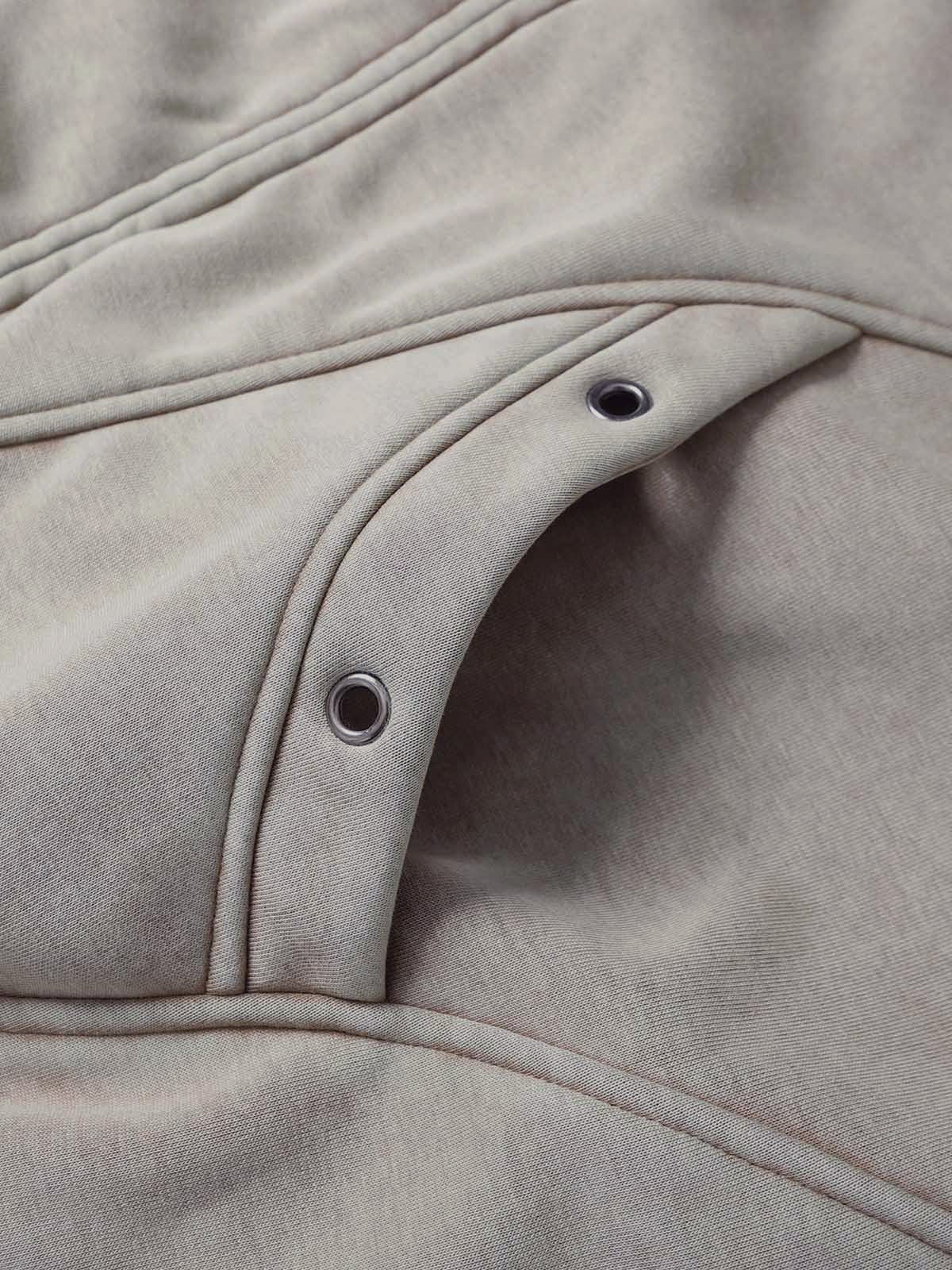 Wasteland Style Washed Zipper Up Sweatshirt - Image 7