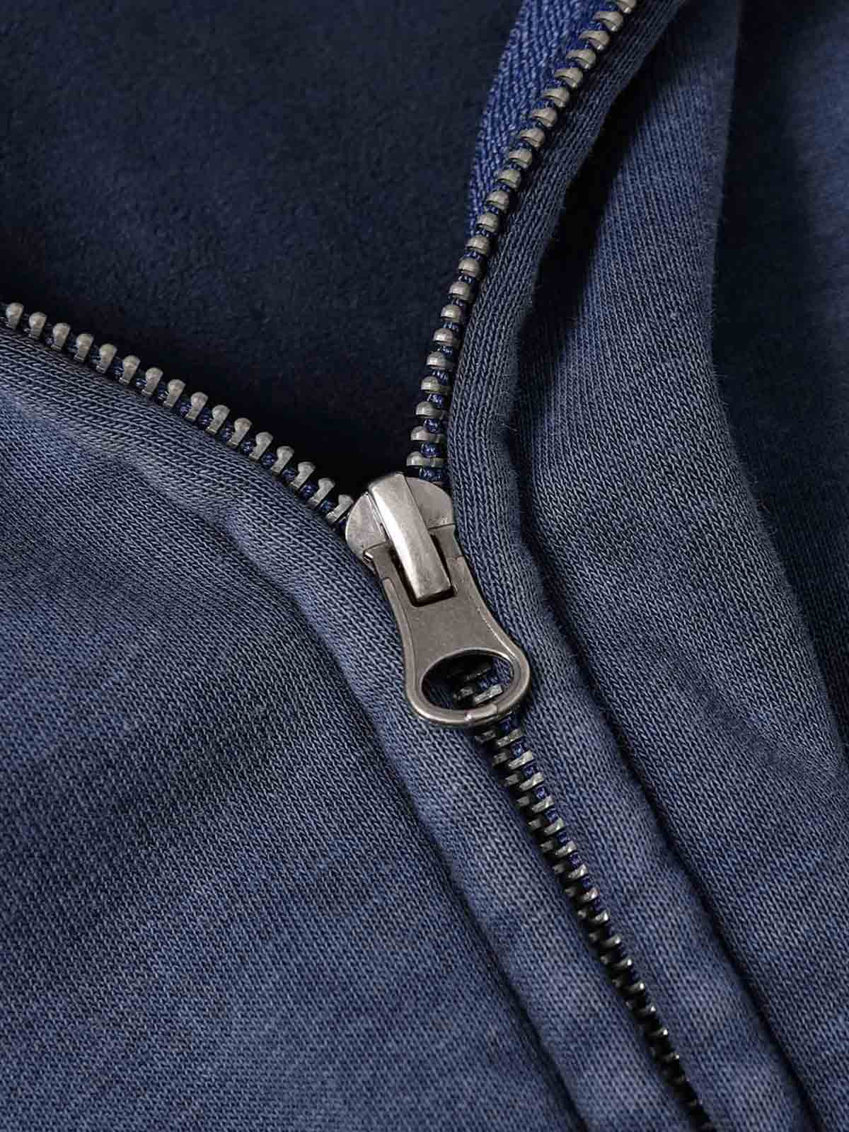 Wasteland Style Washed Zipper Up Sweatshirt - Image 9