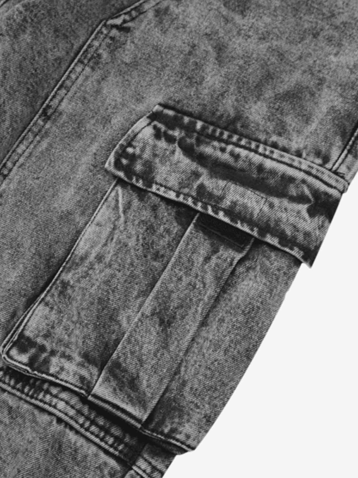 Thesupermade American Street Style Washed Distressed Work Jeans - 2354 - Image 10