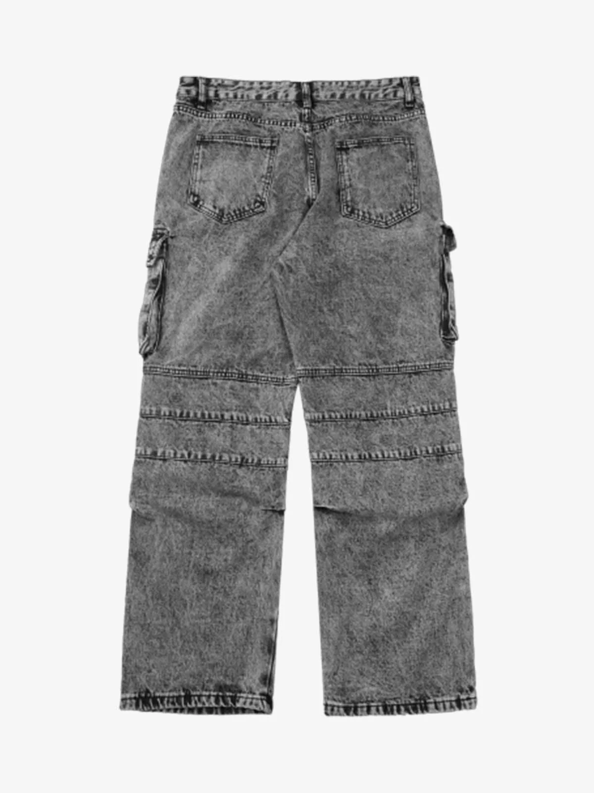Thesupermade American Street Style Washed Distressed Work Jeans - 2354 - Image 7