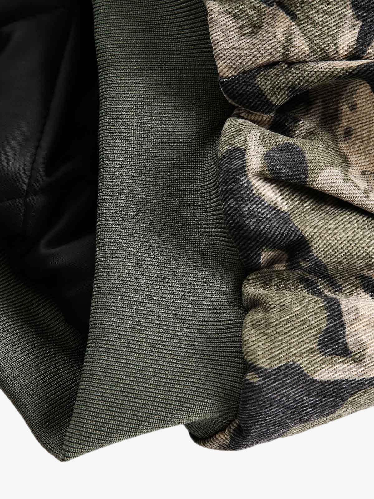 Thesupermade Camouflage Fur Hooded Jacket - 2353 - Image 10