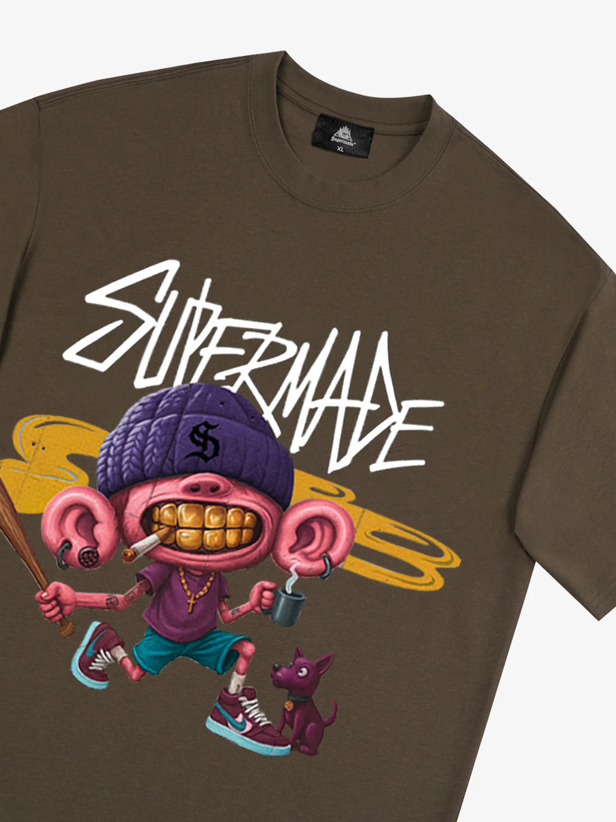 Thesupermade Cartoon Graffiti Trendy Weird Kid T-Shirt - Image 11