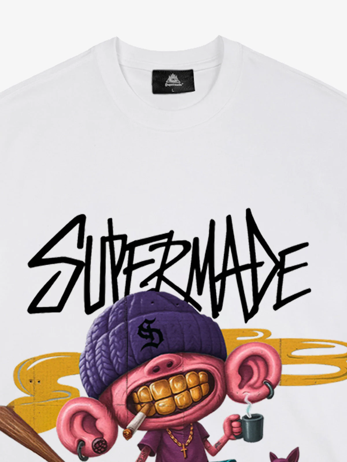 Thesupermade Cartoon Graffiti Trendy Weird Kid T-Shirt - Image 15