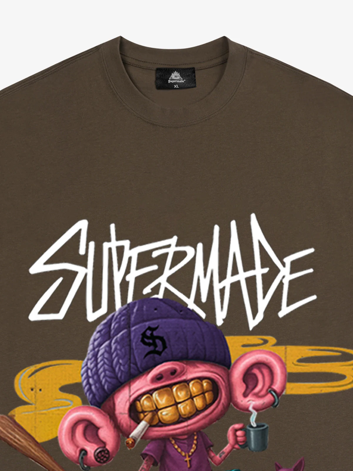 Thesupermade Cartoon Graffiti Trendy Weird Kid T-Shirt - Image 18