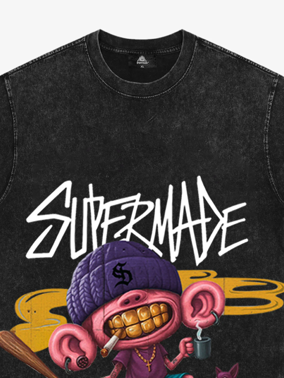 Thesupermade Cartoon Graffiti Trendy Weird Kid T-Shirt - Image 19