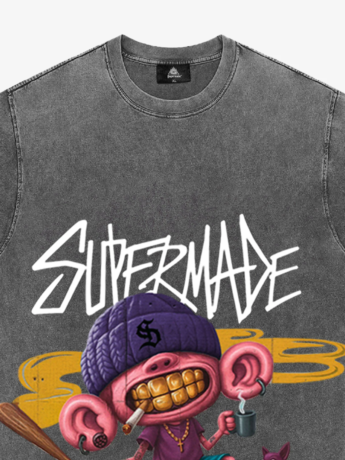 Thesupermade Cartoon Graffiti Trendy Weird Kid T-Shirt - Image 20
