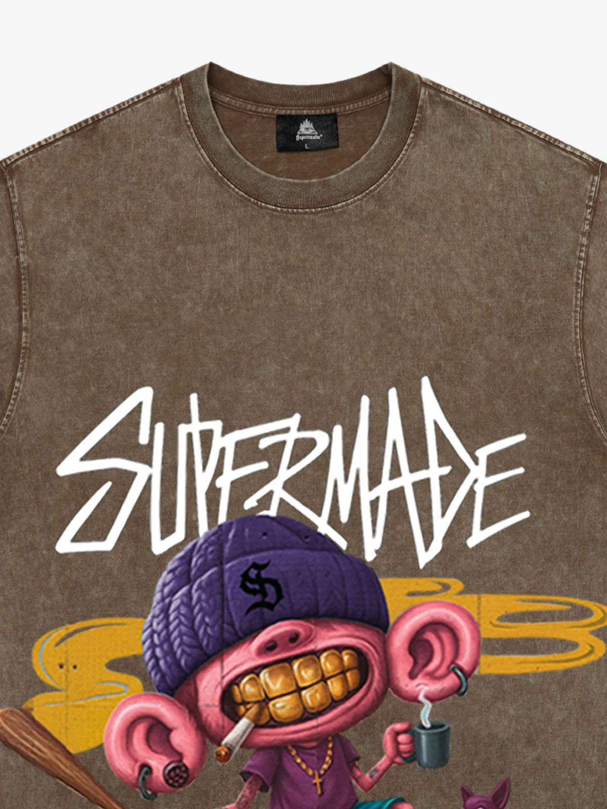 Thesupermade Cartoon Graffiti Trendy Weird Kid T-Shirt - Image 21