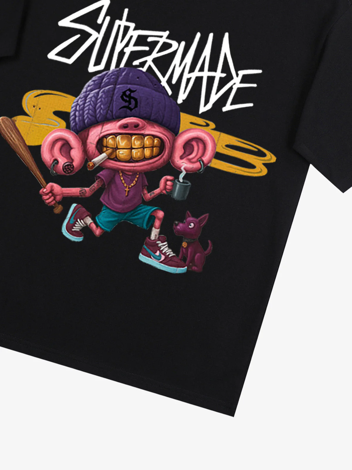 Thesupermade Cartoon Graffiti Trendy Weird Kid T-Shirt - Image 30