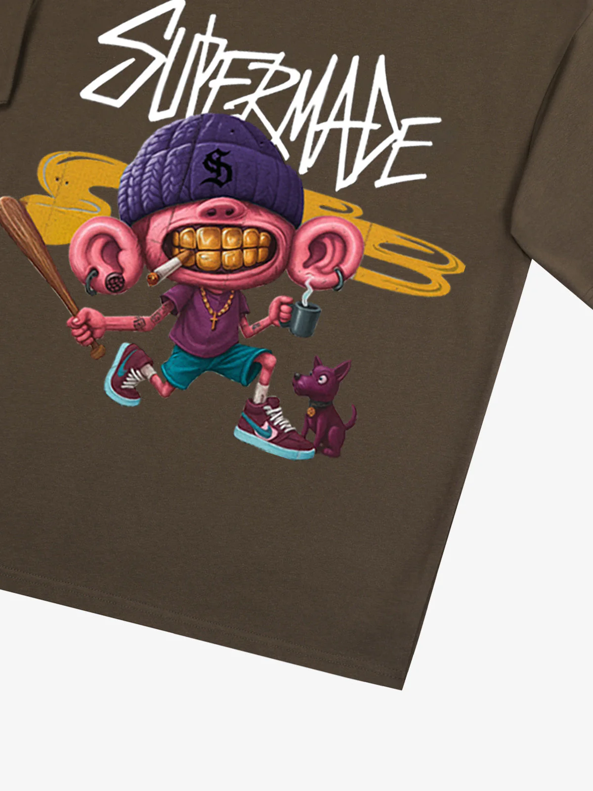 Thesupermade Cartoon Graffiti Trendy Weird Kid T-Shirt - Image 32
