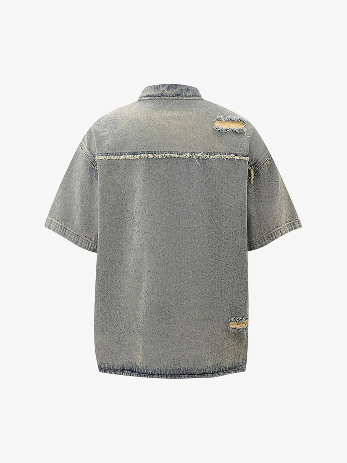 Denim Distressed Ripped Suit - 2460 - Image 12