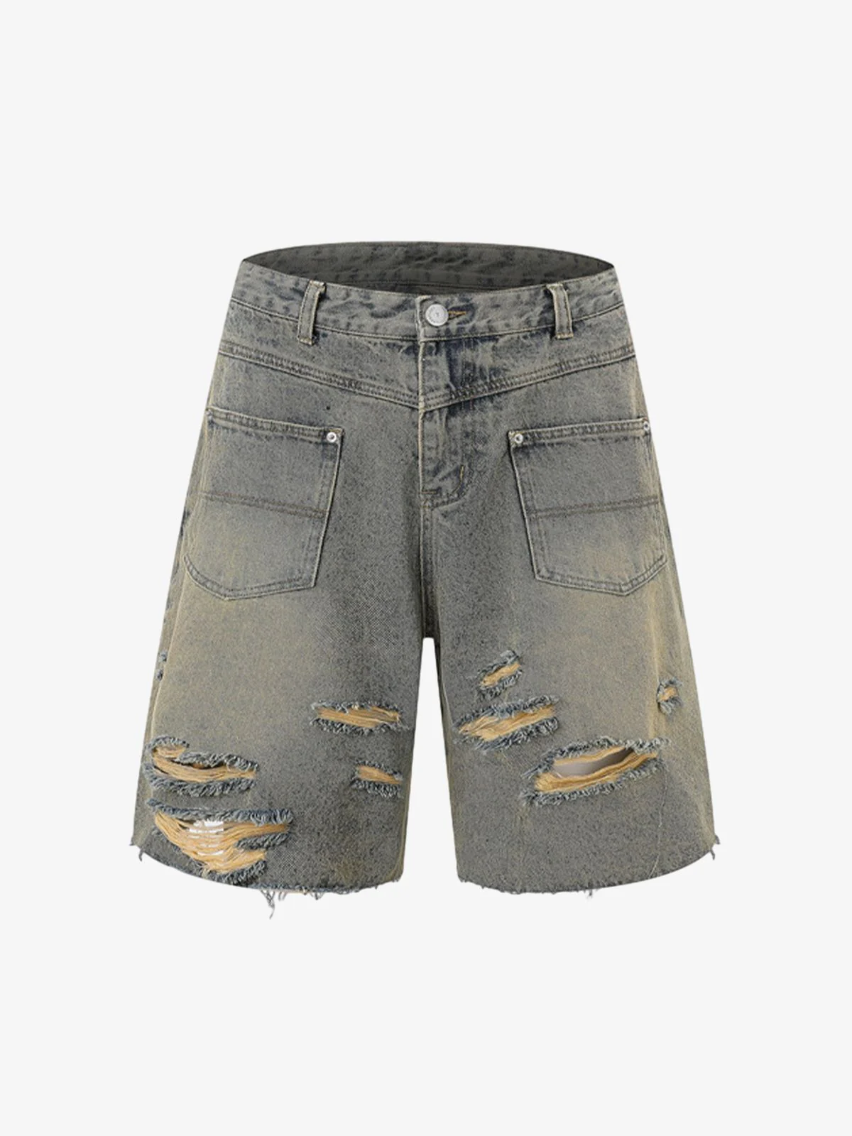 Denim Distressed Ripped Suit - 2460 - Image 13
