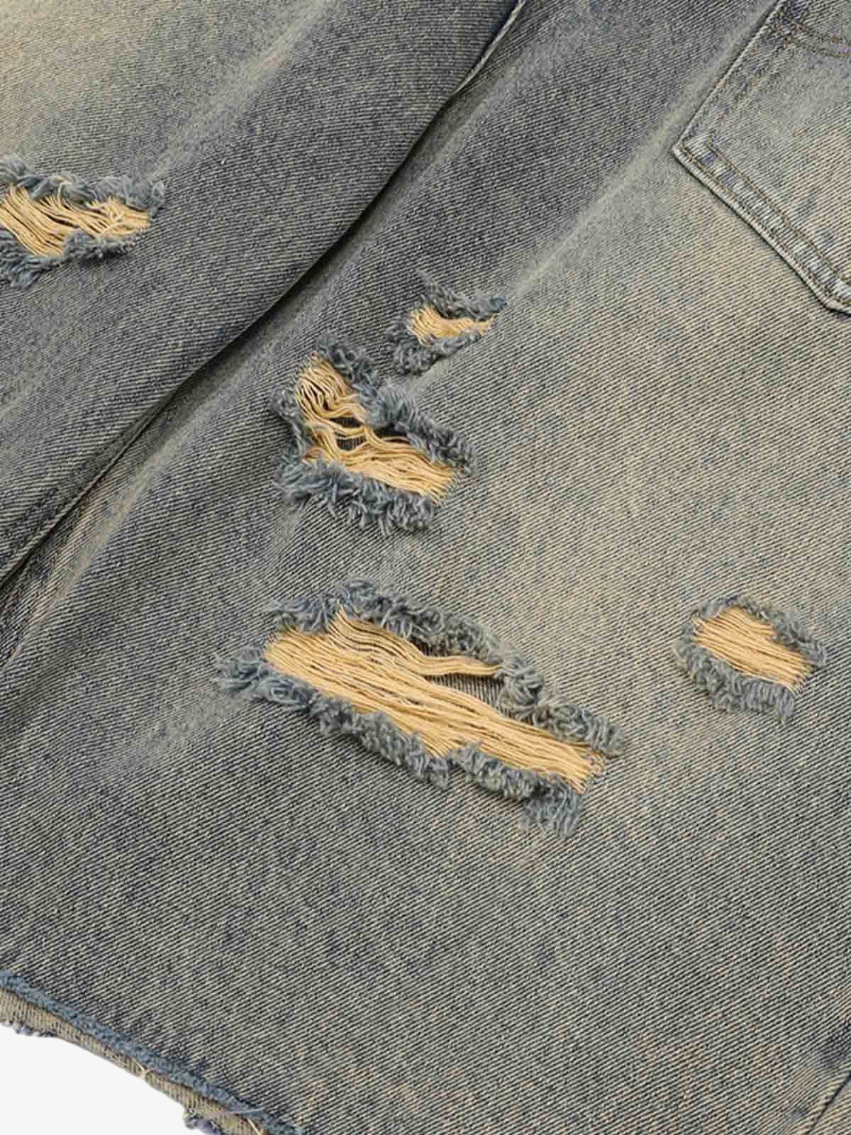 Denim Distressed Ripped Suit - 2460 - Image 19