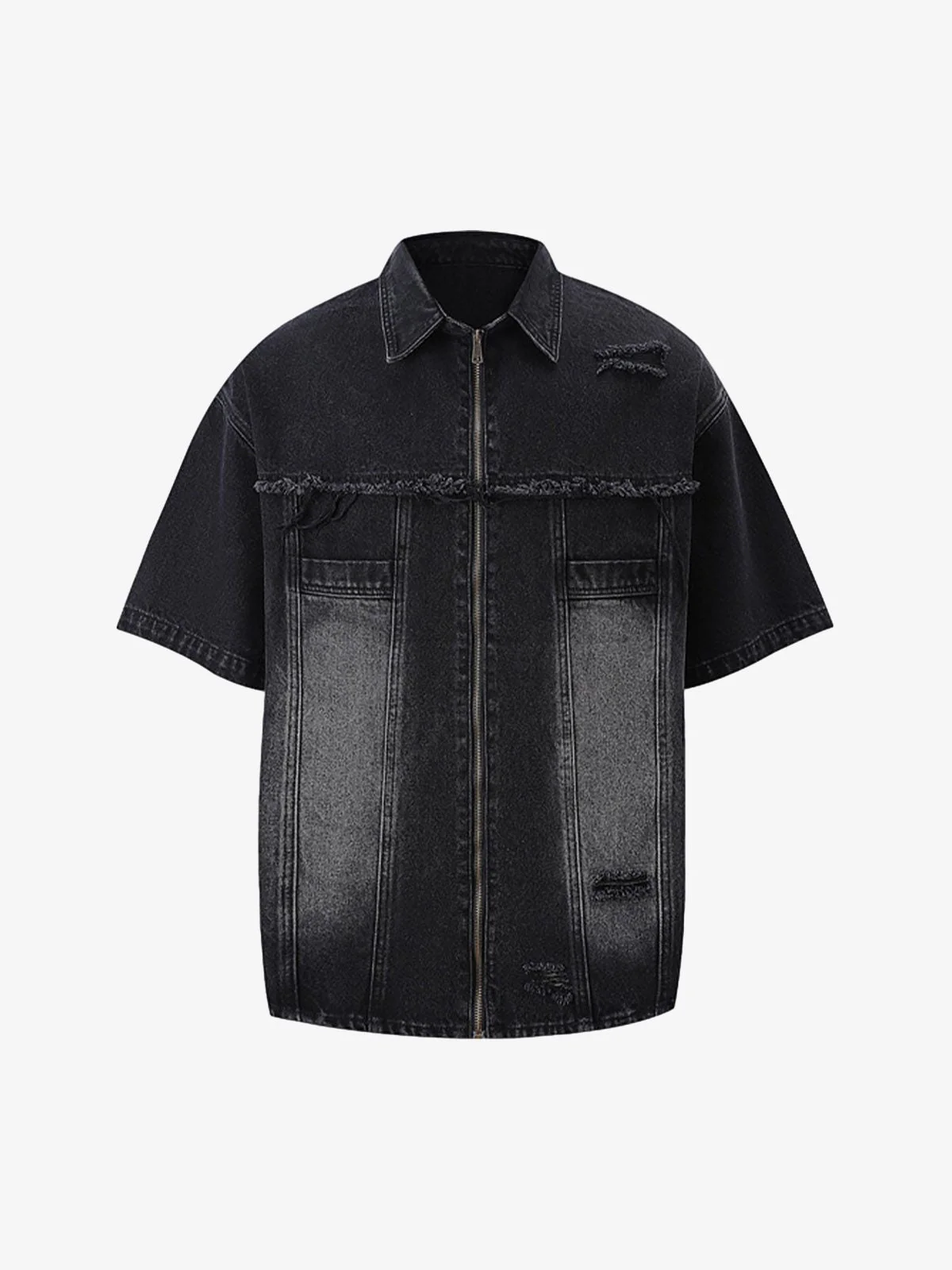 Denim Distressed Ripped Suit - 2460 - Image 20