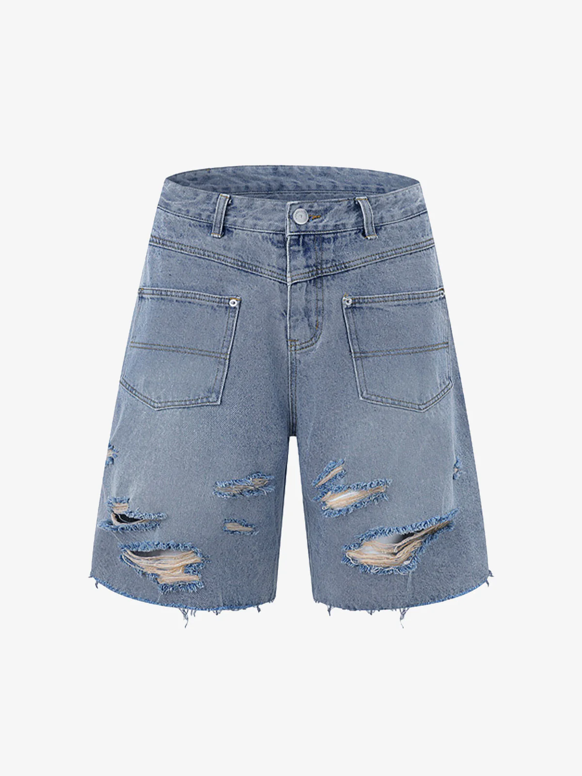 Denim Distressed Ripped Suit - 2460 - Image 26