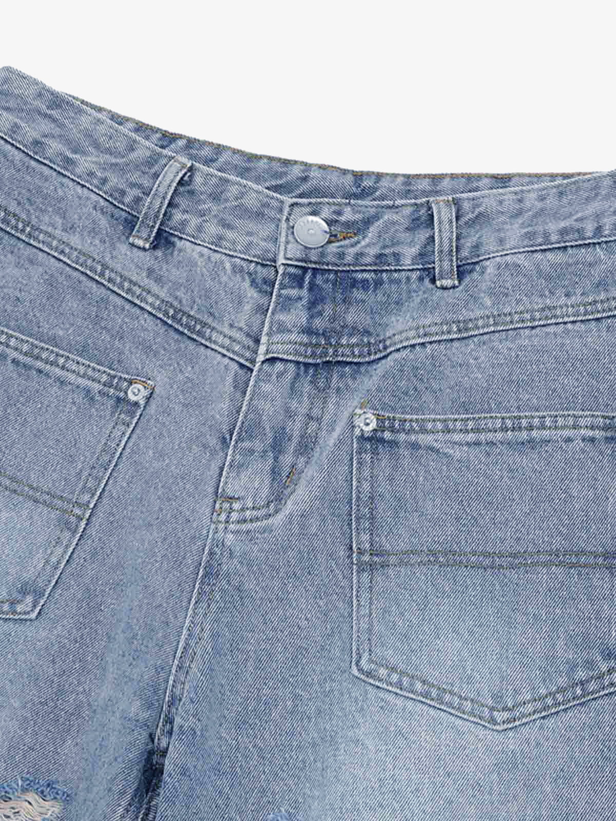 Denim Distressed Ripped Suit - 2460 - Image 30