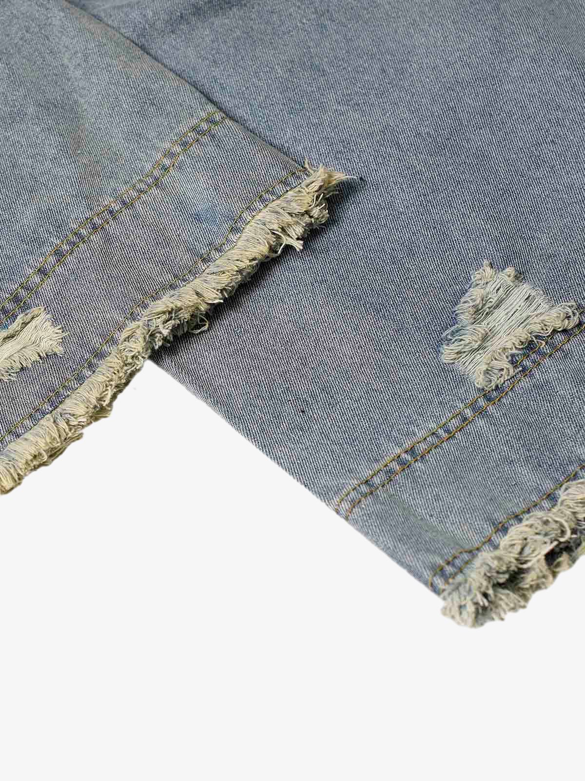Thesupermade Washed Ripped Baggy Jeans - Image 10