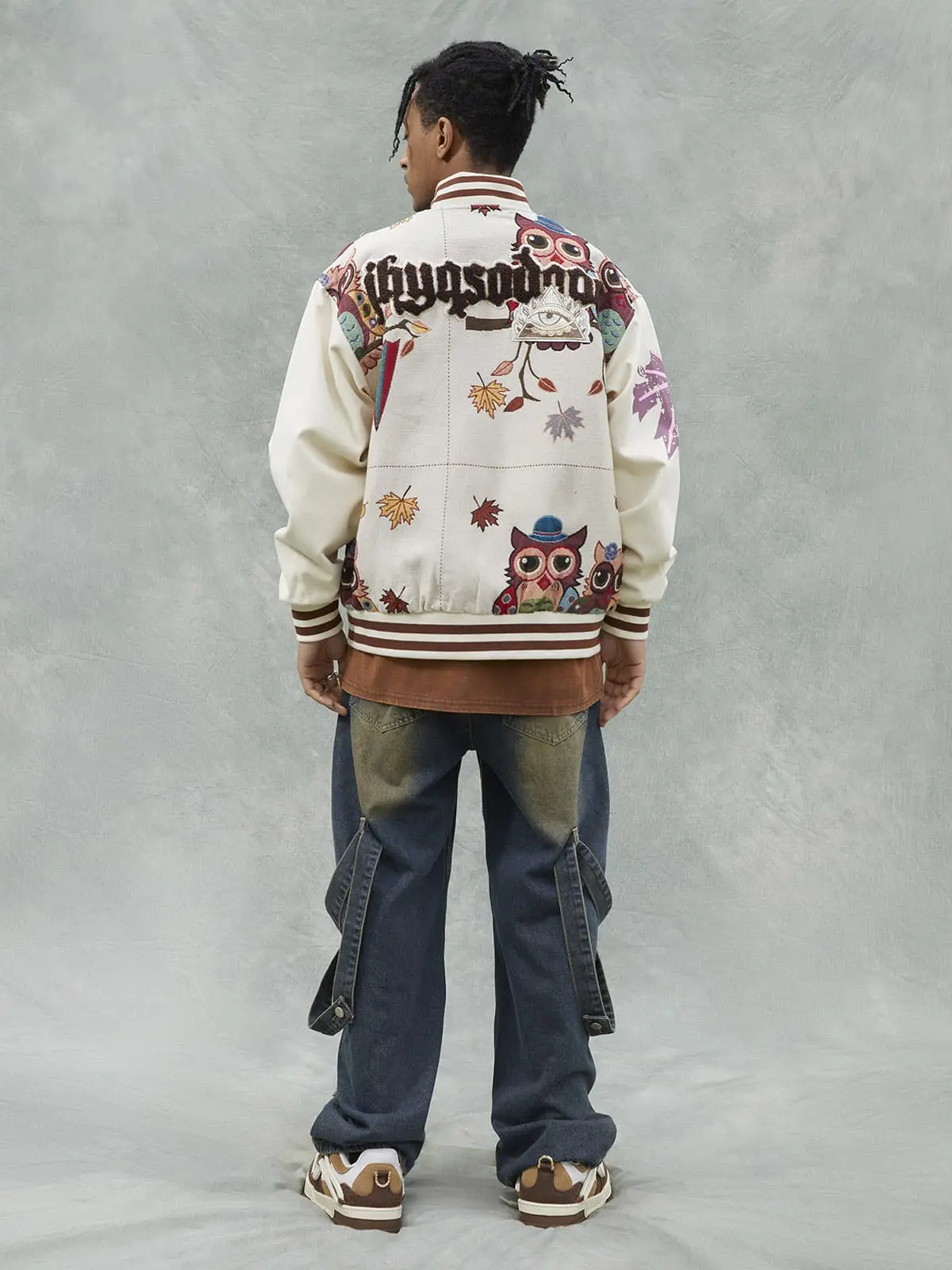 Thesupermade Owl Patch Embroidered Baseball Jersey - 2472 - Image 10