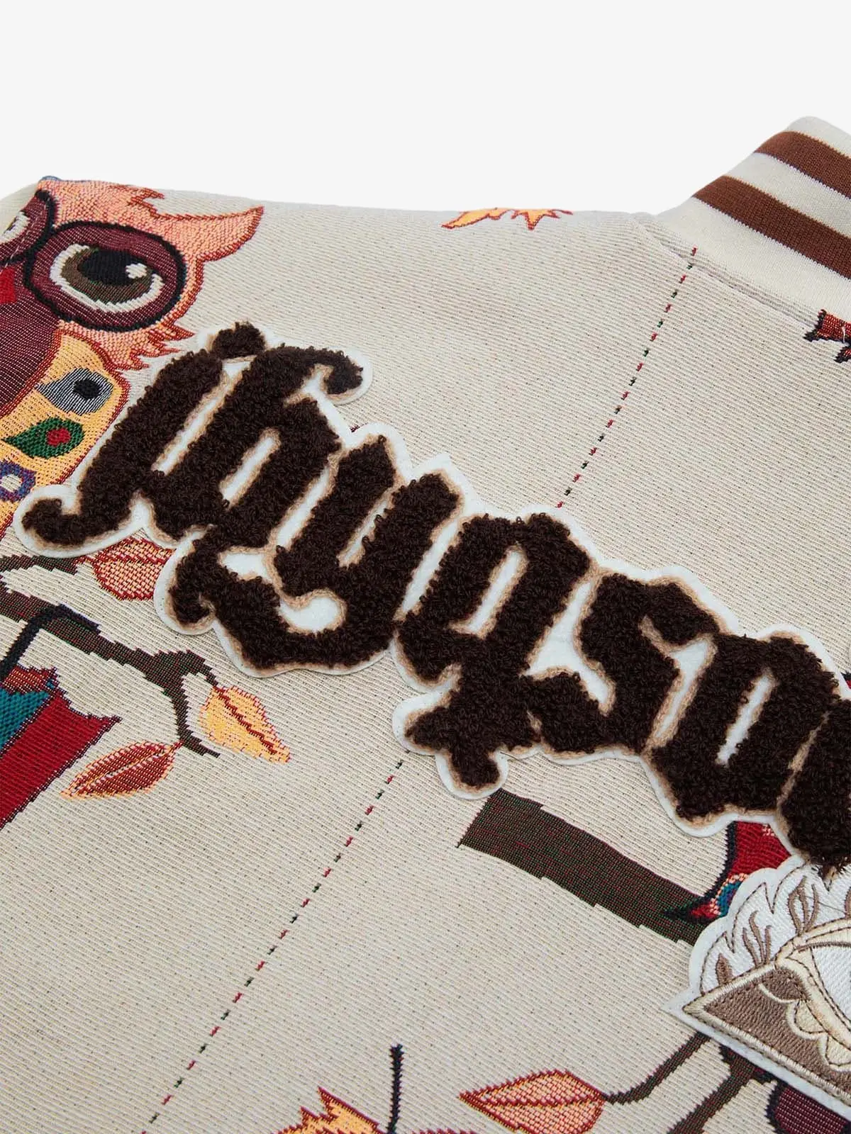 Thesupermade Owl Patch Embroidered Baseball Jersey - 2472 - Image 20