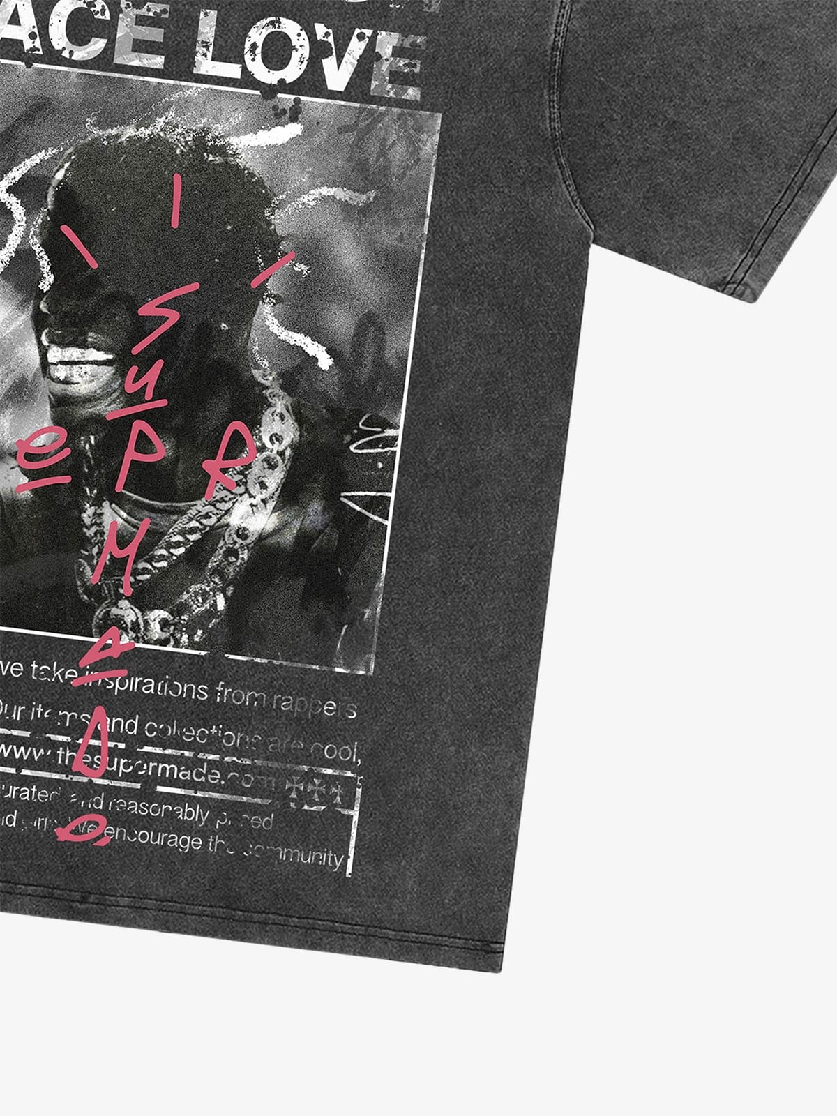 Thesupermade Gangsta Rapper Oversize Graphic T-shirt  - 1990 - Image 19