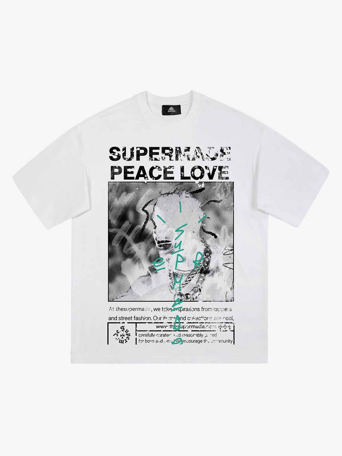 Thesupermade Gangsta Rapper Oversize Graphic T-shirt  - 1990 - Image 8