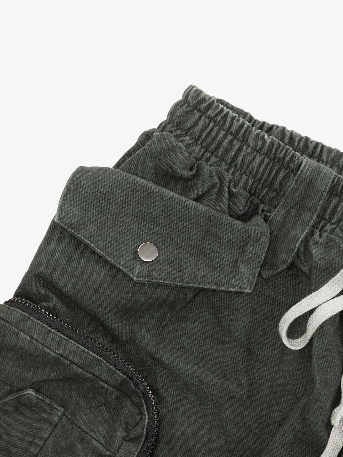 Heavy Tie Dye Multi Pockets Washed Shorts - 2088 - Image 3