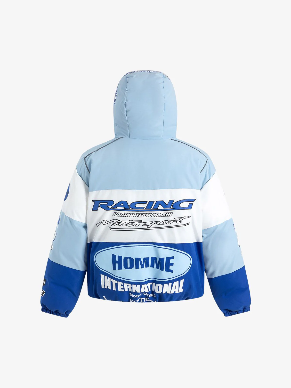 Thesupermade Motorcycle Racing Puffer Jacket - Image 4