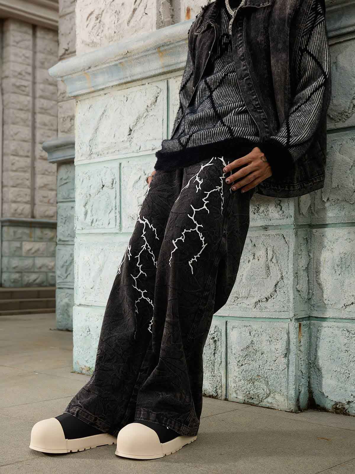 Thesupermade High Street Hip-hop Distressed Washed Jeans - 2185 - Image 10